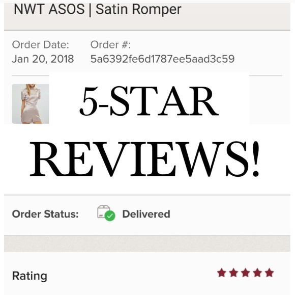 *1 LEFT!* NWT ASOS | Satin Romper - Picture 6 of 6